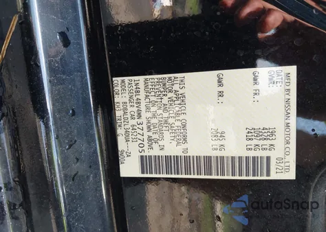 2021 Nissan Altima S Fwd из США, поврежденный, VIN 1N4BL4BV4MN377705